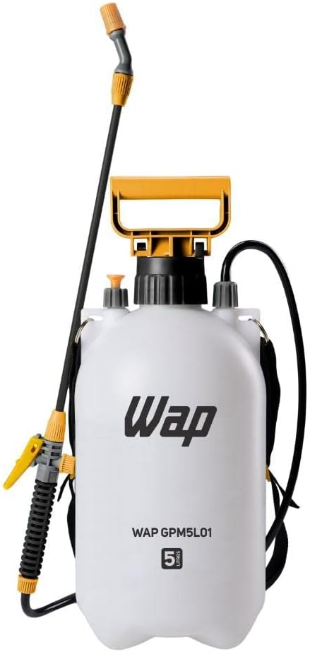WAP Pulverizador Manual 5 Litros GPM5L01 Borrifador Com Compressão Prévia Jato Regulável Trava Para Pulverização Contí­nua