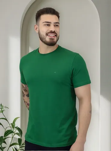 Camiseta Aramis Masculina Basic Lisa Mono Icon Aramis