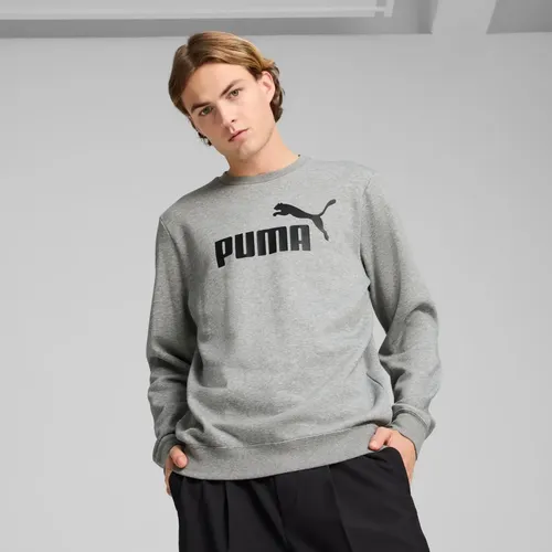 Moletom Masculino Essentials No. 1 Logo Crew Puma M Medium Gray Heather Lisa