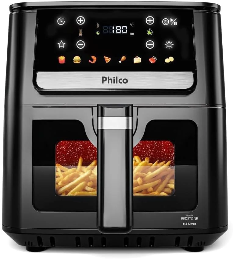 Air Fryer Philco 6,5L Visor Glass 1700W PAF65 220V