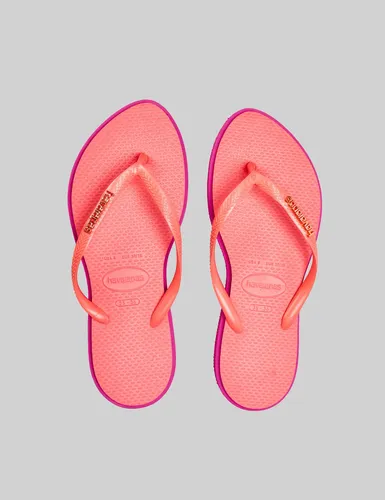 Chinelo Slim Point Havaianas Rosa Gum Liso 39/40