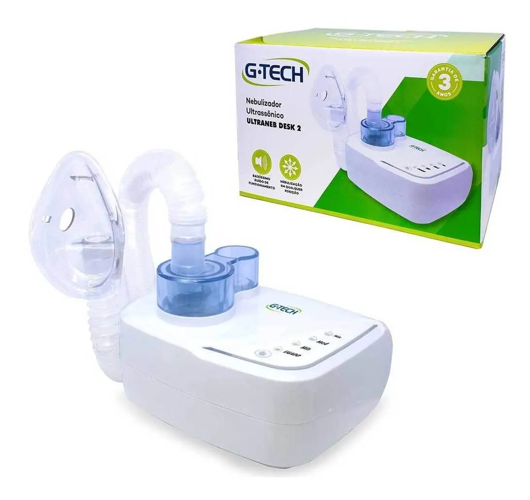 Inalador Neb G-tech Ultranebdesk2 Adulto E Infantil Bivolt Branco 127/220v