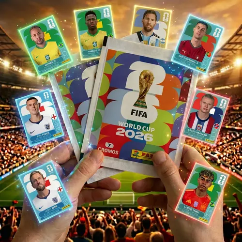 Kit 100 Envelopes 700 Figurinhas Do Álbum Copa Do Mundo Fifa 2026 Cromos Lacrados Oficial Futebol Seleções Pacotinhos Colecionáveis Para Completar Fifa World Cup Presente Copa Do Mundo 2026