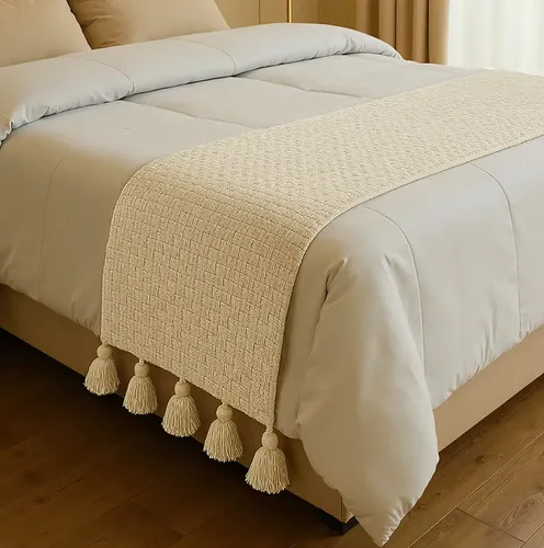 Manta Peseira Cama 100% Algodão 0,70x2,20 --  Casal Queen