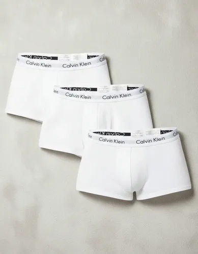 Kit 3 Cuecas Masculinas Boxer Cotton Calvin Klein 100 - White Liso L