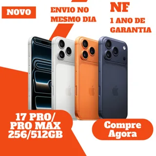 iPhone 17 Pro / 17 Pro Max 256GB - 512GB - 1TB • Novo • Original