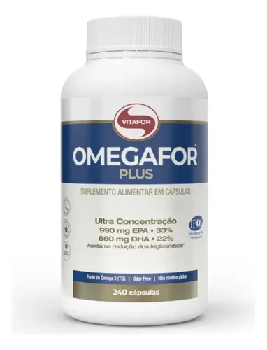 Suplemento Alimentar Omegafor Plus Epa E Dha 240 Cápsulas Vitafor Sem Sabor