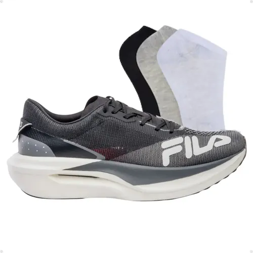 Tênis Fila Racer Carbon 3 Corrida Placa Carbono + Kit Meia
