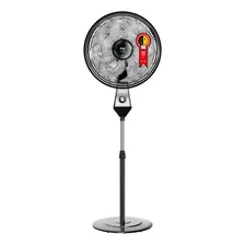 Ventilador Coluna 50cm 180w 8 Pás Silencioso Wap Flow Turbo Frequência 60 Hz 40 Cm Preto 220v Cinza Plástico