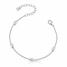 Pulseira Esferas Espelhadas Ovais
