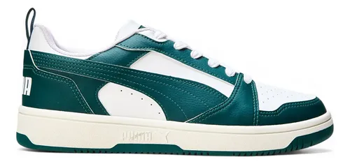 Tênis Casual Masculino Rebound V6 Low Puma Puma White-dark Myrtle-warm White Lisa 40 Br