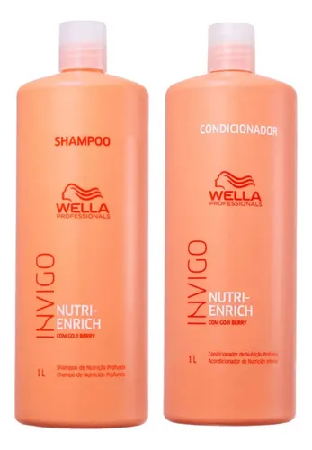 Kit Wella Invigo Nutri Enrich Shampoo 1000ml + Cond 1000ml