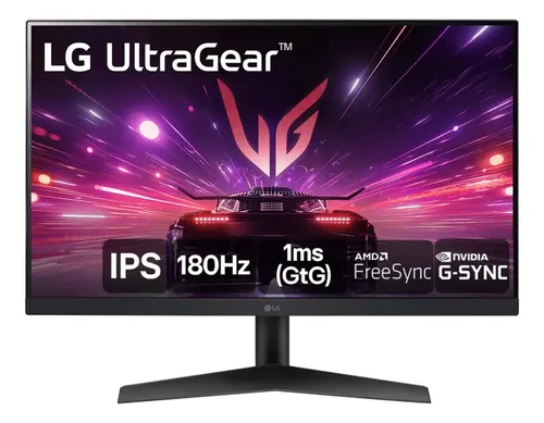 Monitor Gamer LG Ultragear 24 24gs60f-b Ips Full Hd 180hz 1ms (gtg) Nvidia® G-sync® Amd Freesync Hdr10 Srgb 99% Hdmi Displayport Preto 127/220v