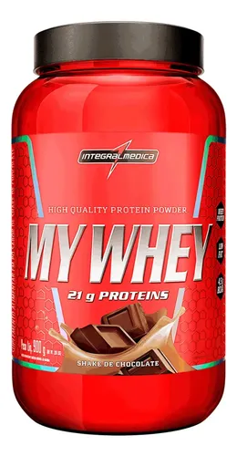 My Whey Shake De Chocolate Pote 900g Integralmédica Chocolate