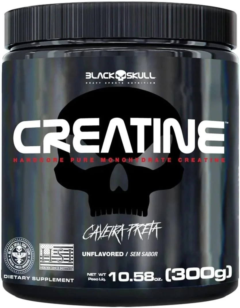 Creatine - Creatina Monohidratada - 300g - Black Skull