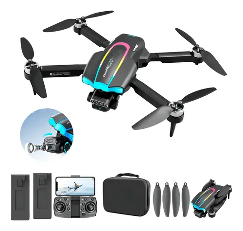 Drone Xt105 Profissional Câmera Brushless Full Hd 2 Baterias Cor Preto