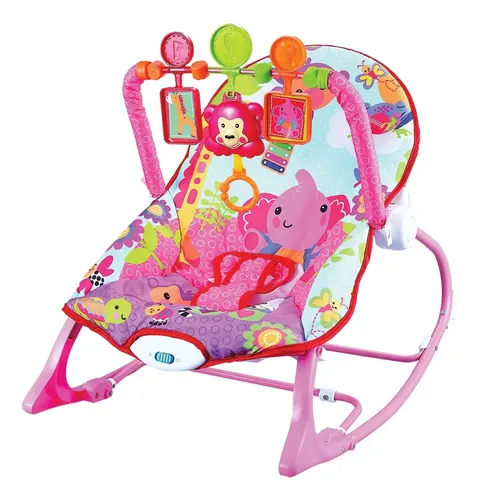 Cadeira De Descanso Musical Funtime New Maxi Baby Color Rosa