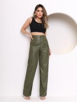 MODAS DOMI Calça de material sintético Pantalona Coleção Nova 0128