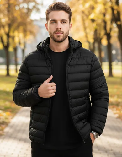 Jaqueta Puffer Bobojaco Corta Vento Nylon Masculino Gominho Preto Gg Gominho