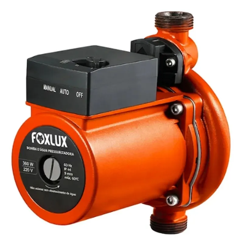 Bomba Pressurizadora De Água Foxlux 360w 220v 3600l/h 12mca Pressão Para Chuveiro Torneira E Aquecedor Residencial