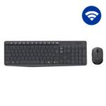 Combo Teclado e Mouse sem fio Logitech MK235 com Conexão USB, Pilhas Inclusas e Layout ABNT2