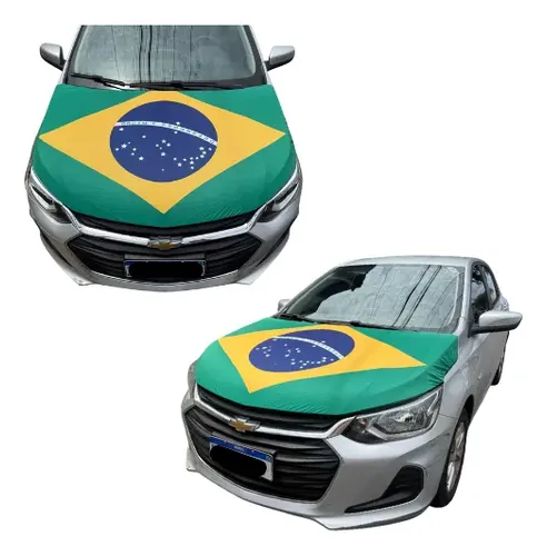 Bandeira Do Brasil Para Capô De Carro Copa Do Mundo Elastico Brasil