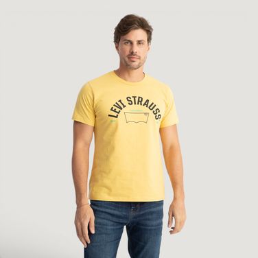 Camiseta Levi's® Graphic Set-in Neck Azul Manga Curta