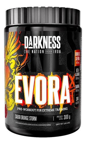 Suplemento Évora Xt Pré Treino Orange Storm 300g Darkness Orange Storm Laranja