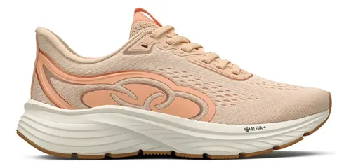 Tênis Feminino Veloz 3 Olympikus Pessego Claro Lisa 38 Br