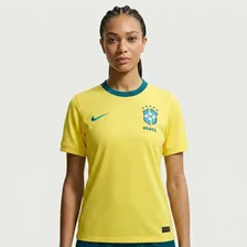 Camisa Brasil Nike I 2026/27 Fã Feminina Amarelo/verde G