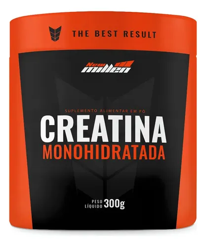 New Millen Creatina Monohidratada Pote 300gr Sabor Sem Sabor