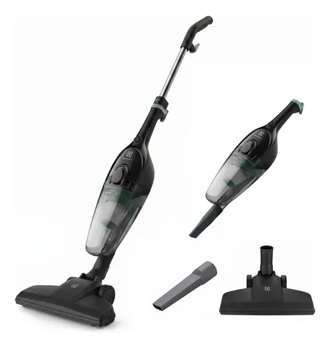Aspirador De Pó Vertical Electrolux 1.100w Cabo De 5m Portátil De Mão 2 Em 1 Potente Com Capacidade 1,2l Filtro Hepa Preto 127v