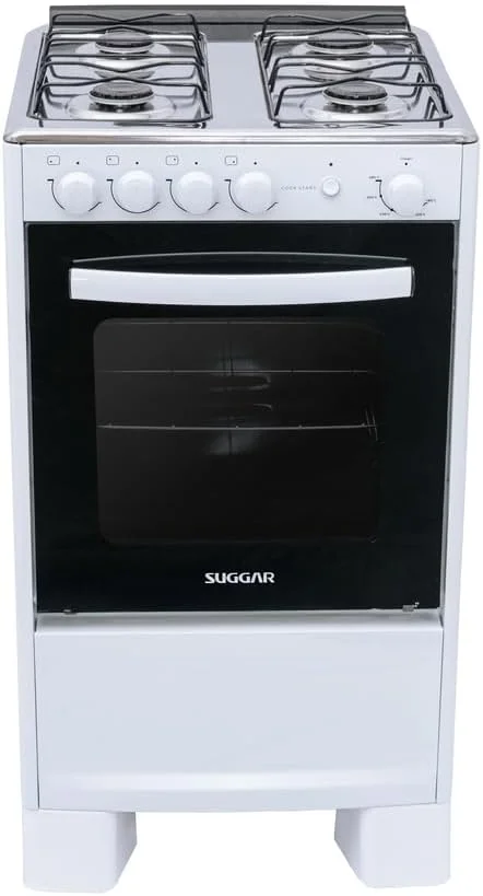 Fogão Suggar Cook Start Mesa Inox 4 Bocas Fgics420br Branco Bivolt