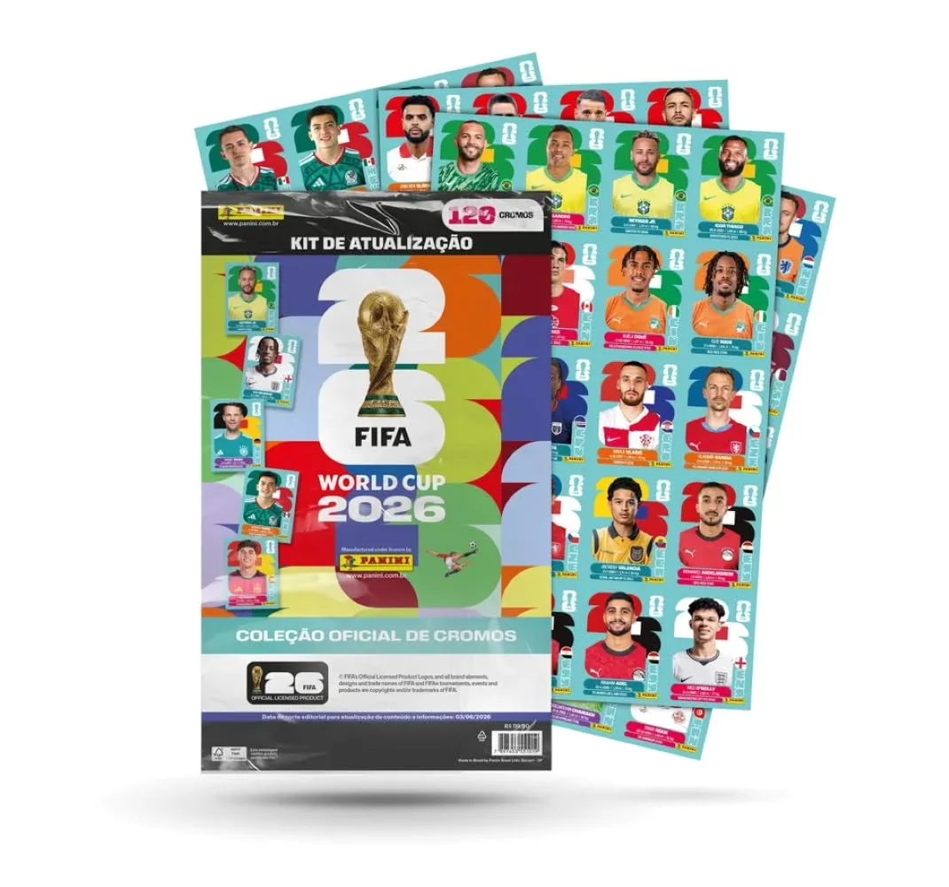 Copa do Mundo da FIFA 2026™ Kit de Atualização com 120 Figurinhas FIFA WORLD CUP 2026™