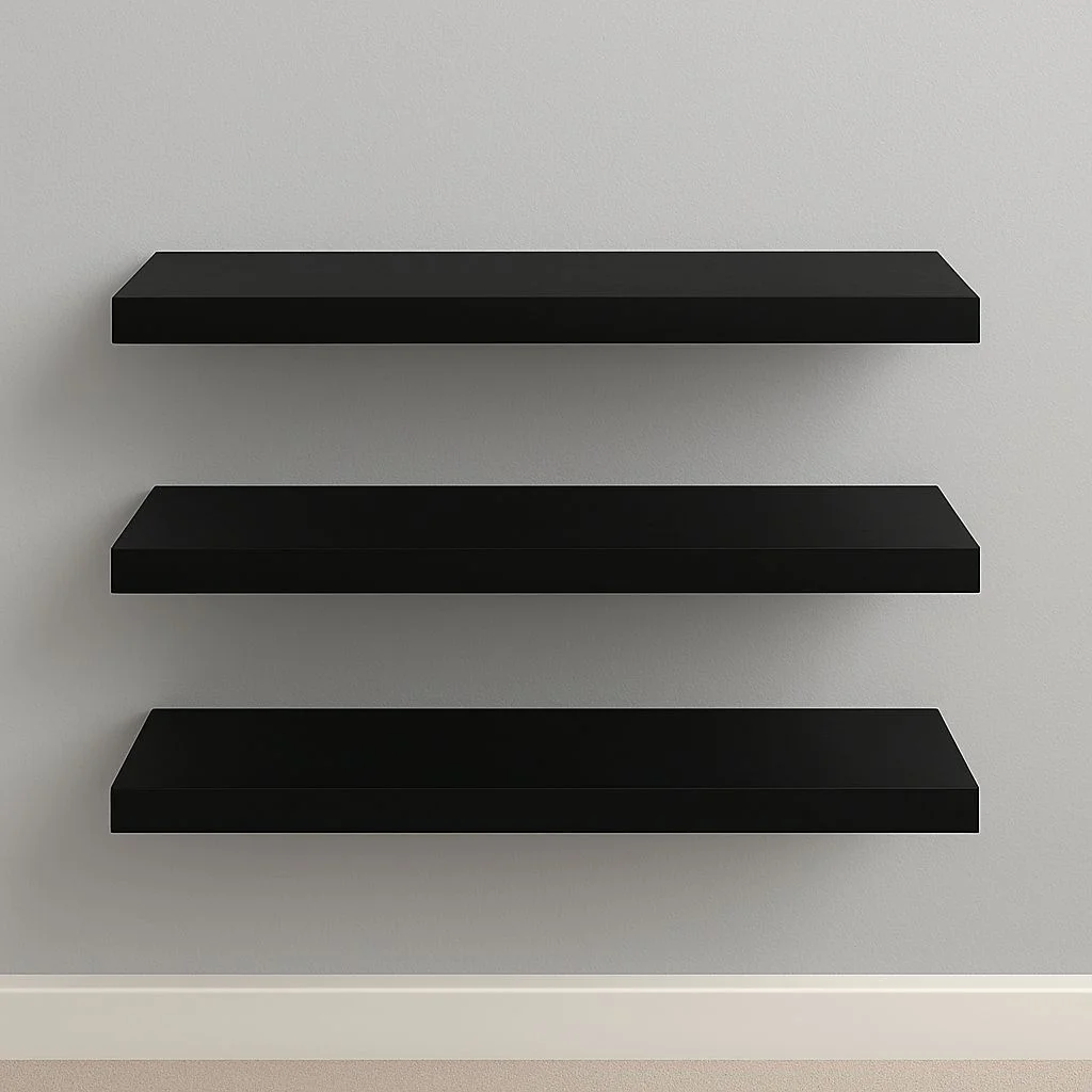 Kit 3 Prateleiras 30cm MDF Luxo Nichos Sala Cozinha Quarto Banheiro Com Kit De Instalação