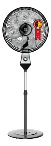Ventilador Coluna 50cm 180w 8 Pás Silencioso Wap Flow Turbo Frequência 60 Hz 40 Cm Preto 220v Cinza Plástico