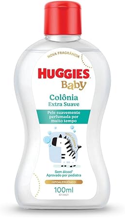 Colônia Huggies Extra Suave Sem Álcool Hipoalergênica 100 ml