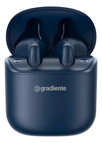 Fone De Ouvido Bluetooth Gradiente Gfw7 Azul Sem Fio Com Microfone Earbuds