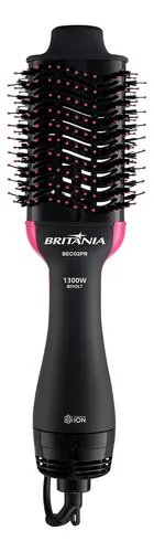 Britânia Escova Secadora Bec02pr 4 Em 1 1300w Cor Preto E Rosa Preto Com Rosa 127/220v