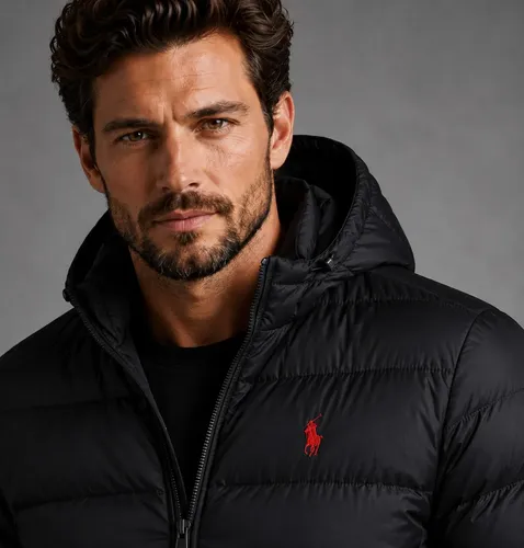 Jaqueta Puffer Bomber Masculina Ralph Lauren Preta Preto L/g Lisa
