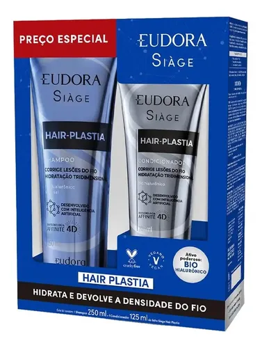 Kit Promopack Siàge Hair Plastia Eudora Shampoo + Condicionador