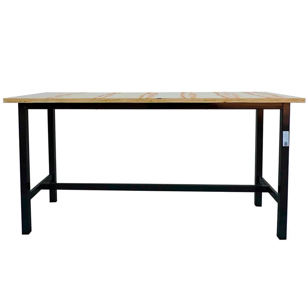 Bancada de Aço com Tampo de Madeira 1600mm com Capacidade 400 kg wm-WMB16601T30M