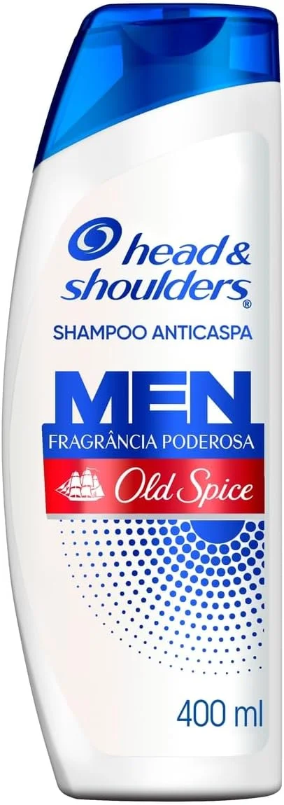 Head & shoulders & Shampoo Anticaspa Masculino com Old Spice Para Cabelo Oleoso 400 Ml, &