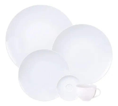 Aparelho De Jantar Flávia Em Porcelana 20 Peças Tramontina