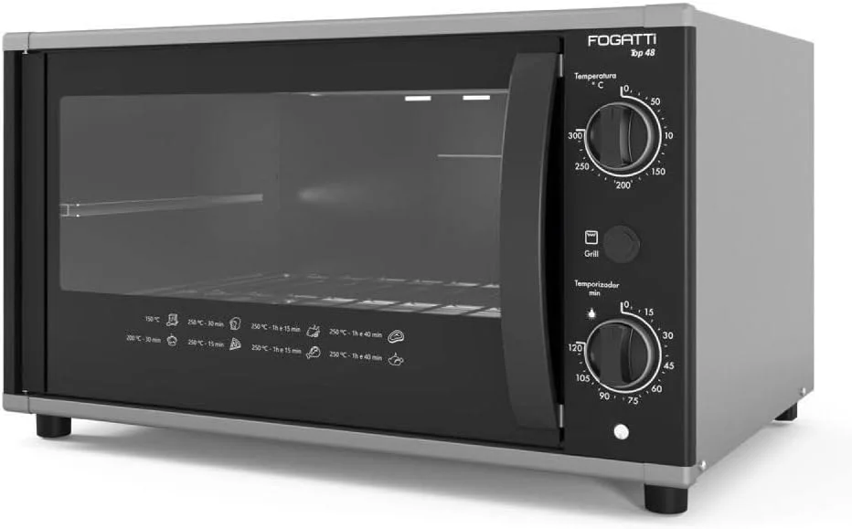 FORNO ELETRICO FOGATTI TOP 48 48L BLACK 220V