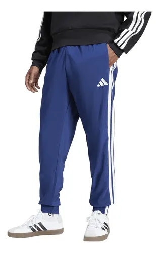 Calça Masculina Essentials Três Listras adidas Azul Lisa M