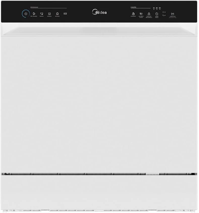 Lava Louças 8 Serviços Branco Touch Plus Midea 220V