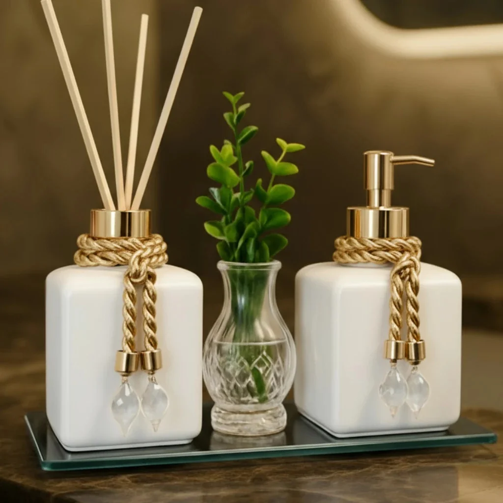 Kit Lavabo Pet Kit Completo 300 ML Luxo Com Bandeja Promoção Decorativo Escritorio Casa Nova