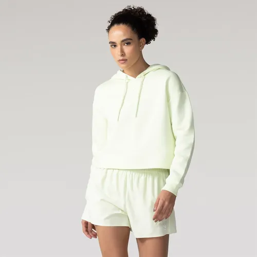 Blusao Asics Cropped Com Capuz E Fleece M Verde-claro Liso