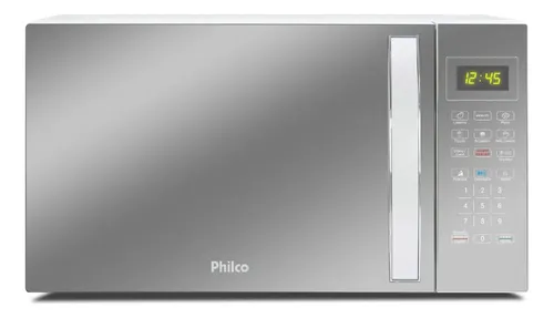 Micro-ondas 33l Philco Espelhado/branco 1400w 127v Pmo38e